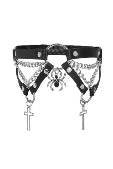 Spider Chains Cross Garter