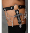 Gothic Cross Chains Garter