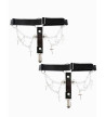 Gothic Cross Chains Garter