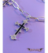 Black Gothic Cross Chain