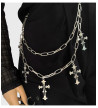 Black Gothic Cross Chain