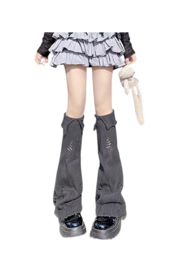 Destroy Grey Wide Leg Warmers