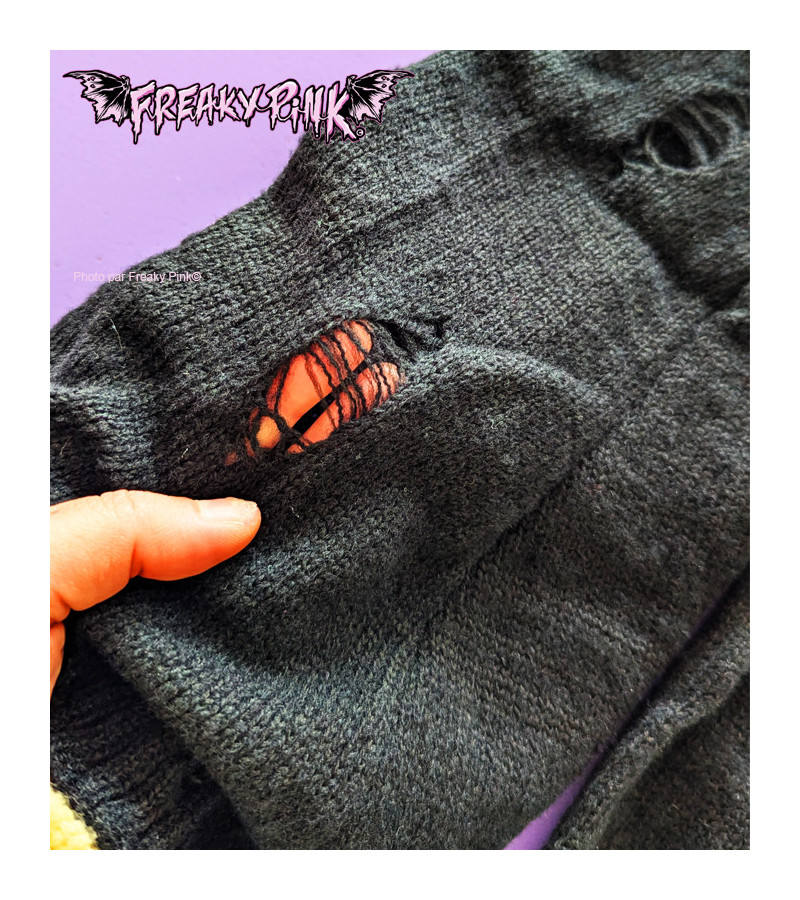 Destroy Black Wide Leg Warmers