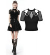 Sexy Gothic Back Fishnet Top With Cutouts