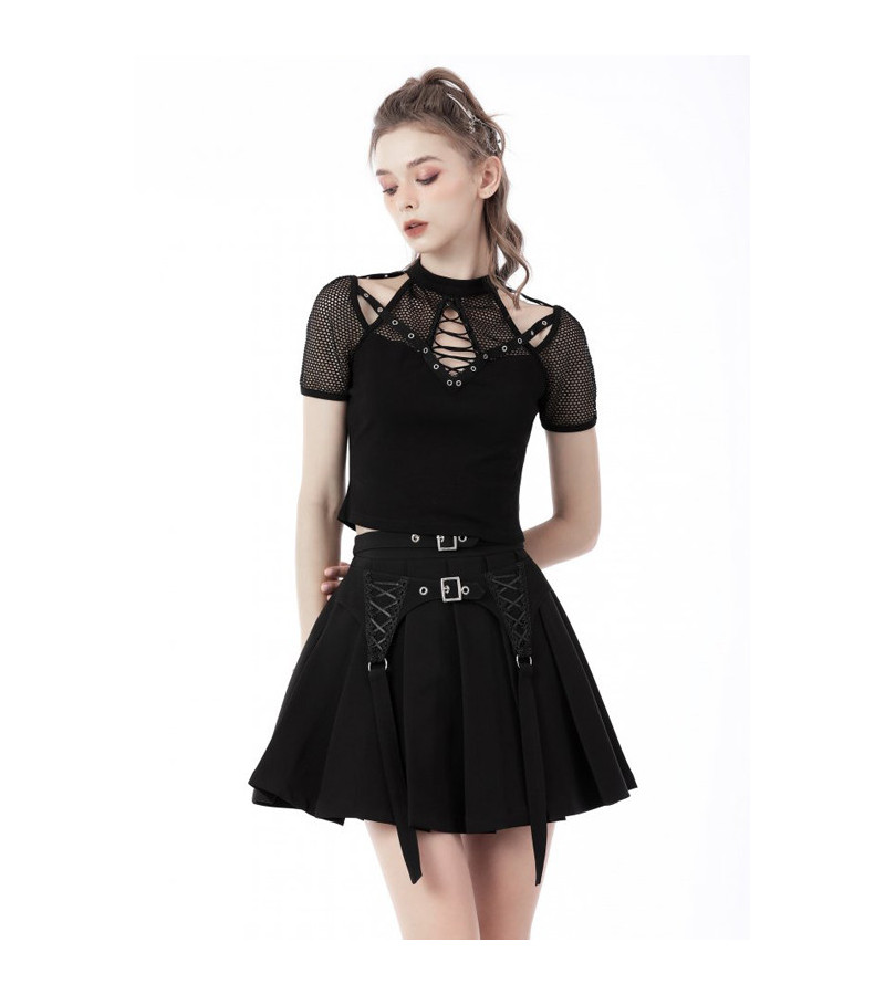 Top Sexy Goth Découpes Et Résilles