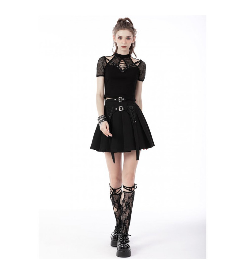 Top Sexy Goth Découpes Et Résilles