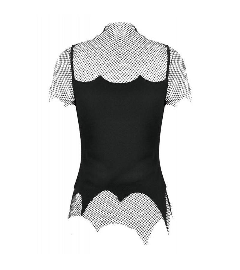 Top Dark Punk Résilles Chaines