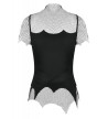 Dark Punk Mesh Chain Top