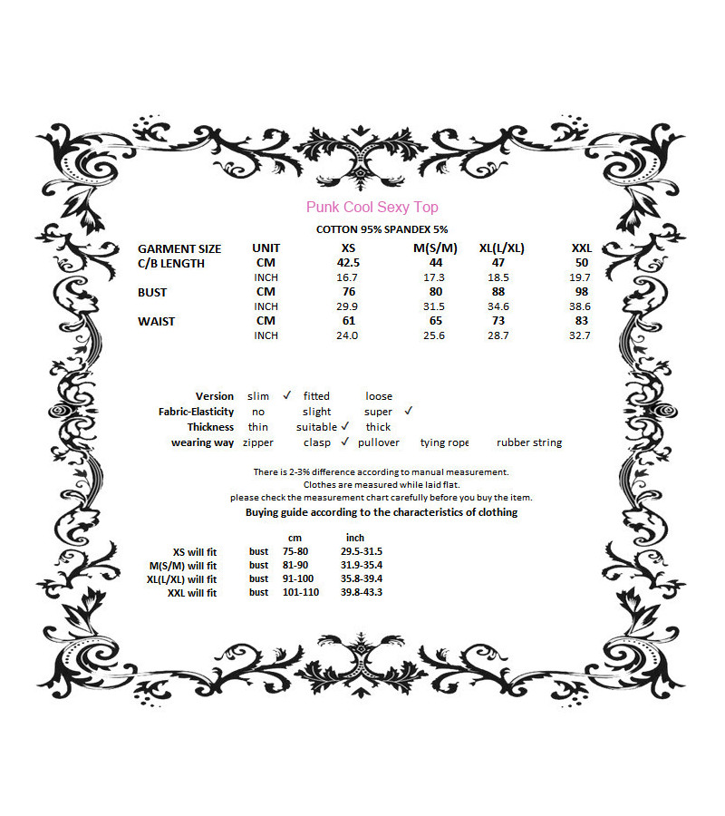 Punk Cool Sexy Top