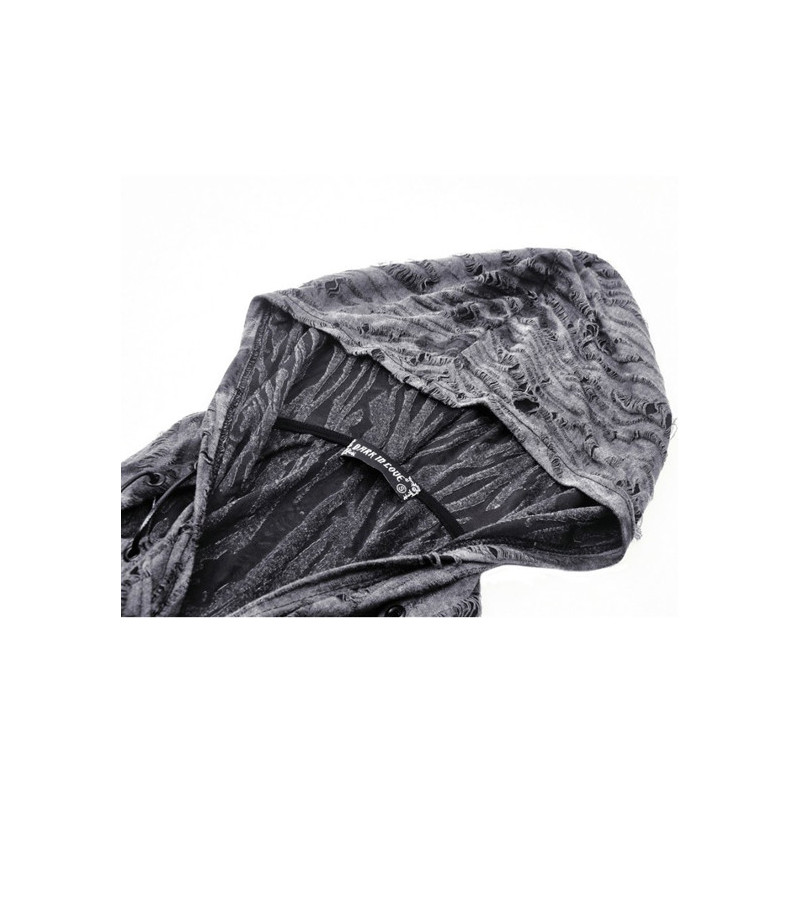 Punk Ragged Sexy Hooded Top