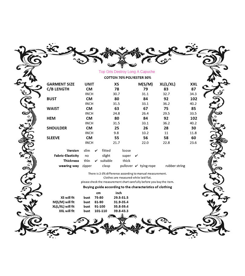 Punk Ragged Sexy Hooded Top