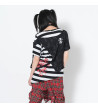 Punk Border T-shirt Black And White ACDC RAG