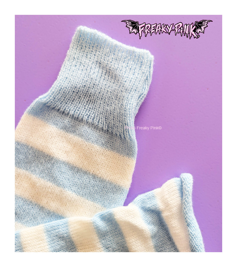 Leg Warmers Evasés Bleu Ciel