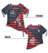 Punk Border T-Shirt Noir Rouge ACDC RAG