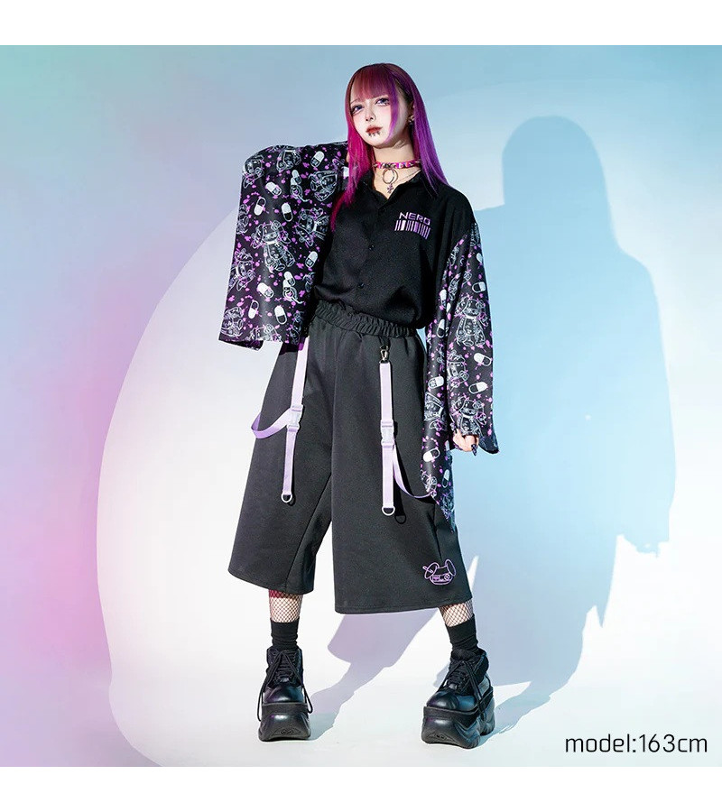 Blood Nero Purple Cropped Pants ACDC RAG