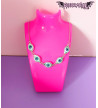 Collier Yeux Bleus - Freaky Pink