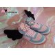 Ailes Pour Chaussures Ange Noir et Rose