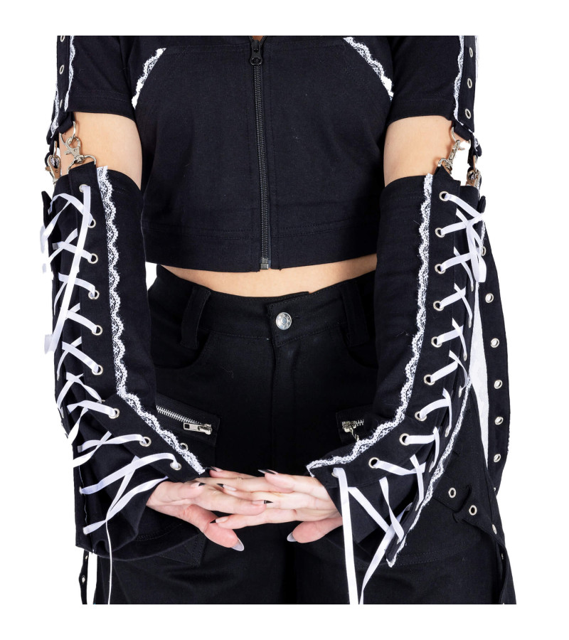 Crop Sweat-Shirt Azalea les manches