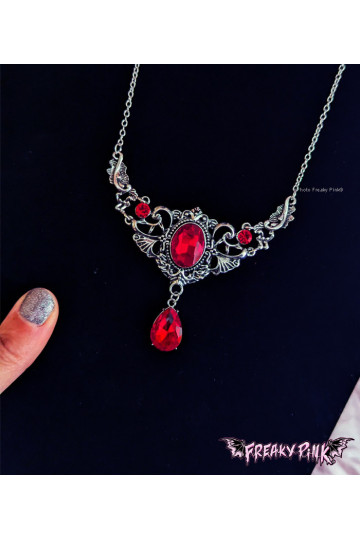 Red Gothic Necklace