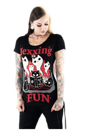 T-shirt Chats Hexxing Is Fun - Cupcake Cult