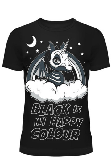 T-shirt Licorne Goth - Cupcake Cult