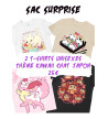 Sac Surprise T-shirts Unisexes - Thème Kawaii Chat Japon