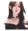 Spider Heart Spikes And Chain Choker