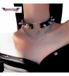 Choker Araignée Coeur Chaine Piques