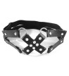Large Black Cross Garter
