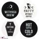 Lot de 4 Dessous de Verre Witchy