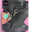 Boucles D'Oreilles Créoles Anneaux Piques Freaky Pink