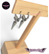 Boucles D'Oreilles Créoles Anneaux Piques Freaky Pink