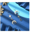 Boucles D'Oreilles Soleil Lune Améthyste