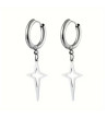 Boucles D'Oreilles Etoiles Acier Inoxydable