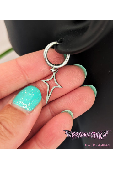 Boucles D'Oreilles Etoiles Acier Inoxydable