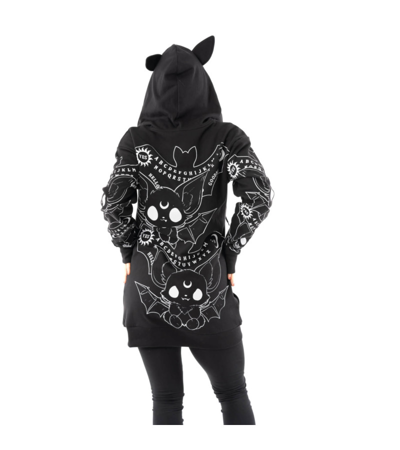 Sweat-shirt Ouija Bats Capuche A Oreilles