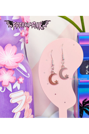 Moon Stars Kawaii Earrings