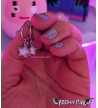 Iridescent Pink Stars Earrings