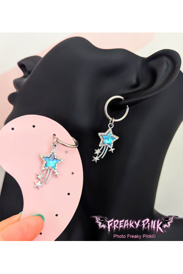 Boucles D'Oreilles Etoiles Filantes  Fermoir Inoxydable