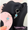 Boucles D'Oreilles Etoiles Filantes  Fermoir Inoxydable