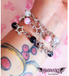 Bracelet Etoiles Perles Noires