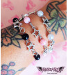 Bracelet Etoiles Perles Noires