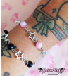 Bracelet Etoiles Perles Roses