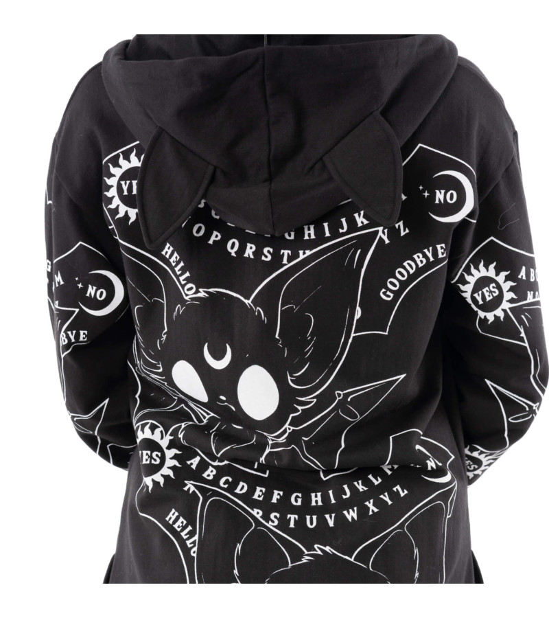 Ouija Bats Hoodie With Ears