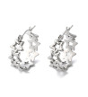 Boucles D'Oreilles Etoiles Acier Inoxydable