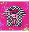 Checkered Gloomy Bear Oversized ACDC RAG Tee