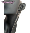 Boucles D'Oreilles Lunes Chaines Pendantes Acier Inoxydable