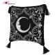 Housse de coussin lune et étoiles