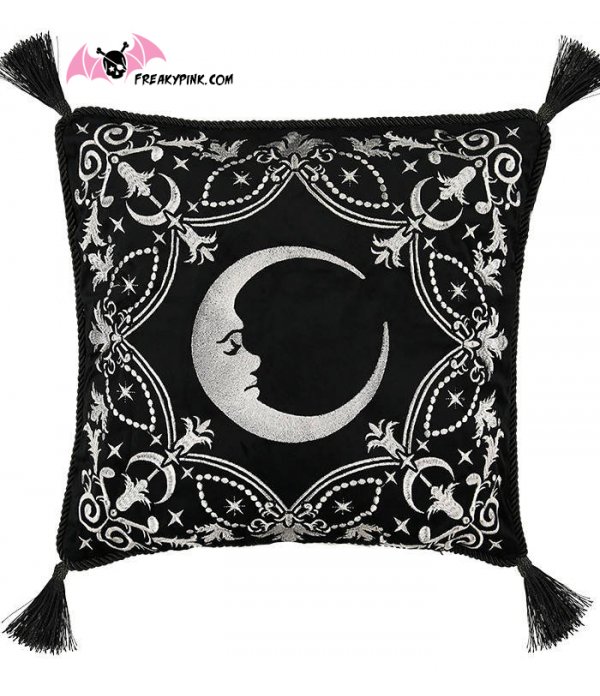 Housse de coussin lune et étoiles