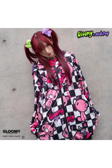 Hoodie Oversized Checkered Gloomy ACDC RAG Modèle 1m53